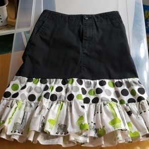 Handmade ruffled skirt Dinosaurs